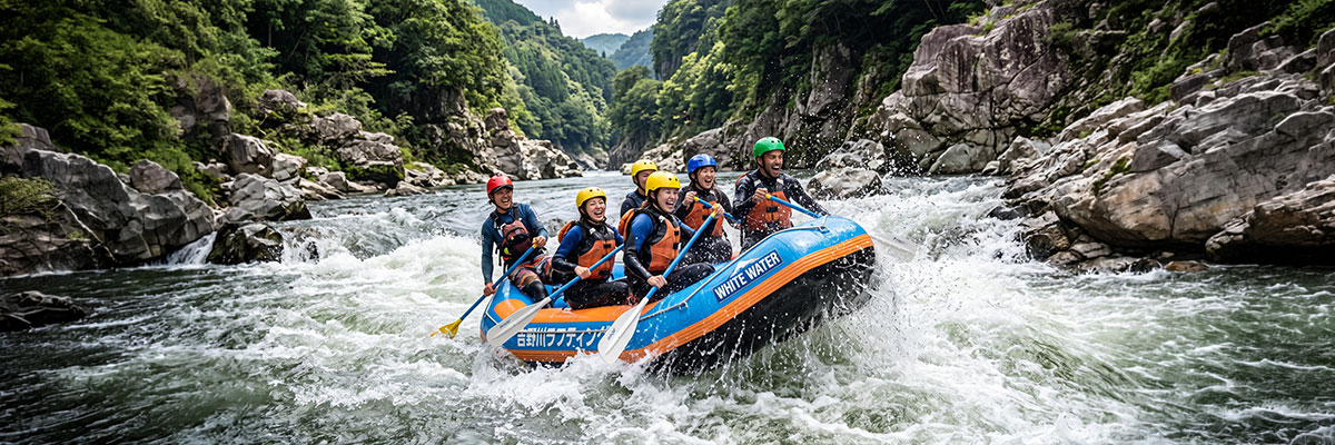 Whitewater Adventure through Koboke Gorge on the Yoshino River