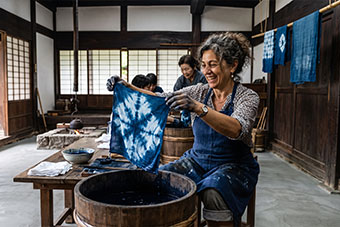 Encounter Awa Indigo's “Japan Blue” at Ai no Yakata in Aizumi